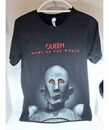 Queen News of the World &quot;Frank&quot; T Shirt Black Medium Rock Band Concert Tee - $20.57