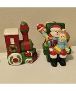 Vintage Christmas 4” Santa Claus w/ Kids + Christmas Train Candles Rare ... - $435.22 MXN