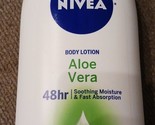 New NIVEA Lotion Aloe Vera 48 Hour Pump, 16.9 Ounce - $15.35