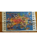 Vintage Rodriquez Australia hand printed Sovenir Richard Galbraith Tea T... - $9.89