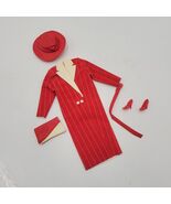 1984 Twice As Nice Fashion Red &amp; White reversible Trench Coat Only #7951 - €25,95 EUR