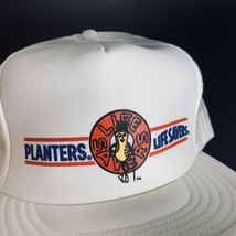 Mr Peanut Lifesaver Snapback Mesh Foam Hat Cap Mesh Trucker Made USA Vintage - £11.52 GBP