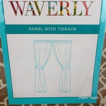 Waverly Lovely Lattice Natural Tieback Panel Cotton  Fits Up To 2 1/2" Rod New - $31.58