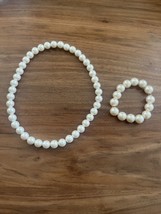 Pearl Necklace &amp; Bracelet - £6.89 GBP