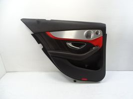 2018 Mercedes W205 C63 Sedan door panel, left rear black/red - $129.99