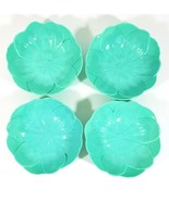 Cynthia Rowley Melamine Flower Bowls Teal 5.75&quot; x 1.75&quot; Teal Set of 4 - $316.01 MXN