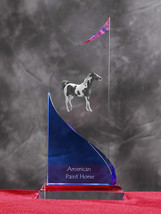 American Paint Horse- crystal statue in the likeness of the horse. - £51.90 GBP