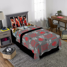 Jurassic World Eruption Kids 4 Piece Full Sheet Set, Gray - £27.99 GBP