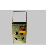 Halloween Jack O Lantern bucket with led candle - Battery operated - $516.42 MXN