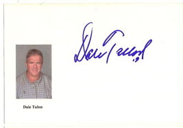 Dale Talon Autographed 5x7 Index Card Hockey Signed - $9.85