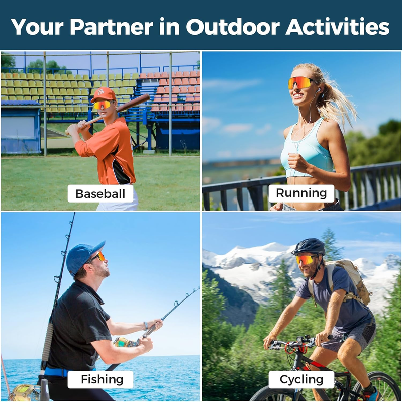 Polarized UV400 Cycling Glasses Running Sunglasses Baseball Men Women Sports Sun Item image 7