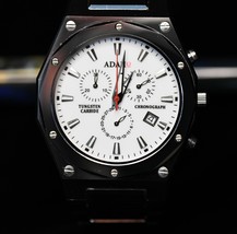 Adajio Tungsten Carbide Chronograph Swiss Movement Men&#39;s Watch - $8,374.09 MXN