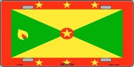 Grenada Flag Novelty 6&quot; x 12&quot; Metal License Plate Sign - $5.95