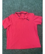 Puma Mens Short Sleeve Polo Shirt Red Size 2XL - £15.75 GBP