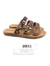 Olivia Miller Globe Trotting Slide Sandals - Brown Snake, US 6M - £19.52 GBP