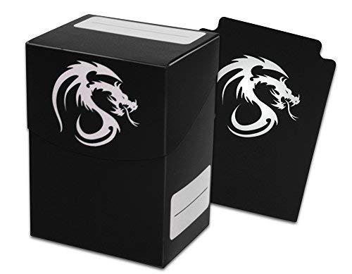 9 ct. BCW Black Deck Box with Matching Divider for Collectable Gaming Cards like