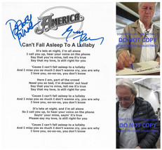 Dewey &amp; Gerry signed America Can&#39;t Fall Asleep To A Lullabye Lyrics shee... - £190.98 GBP