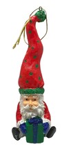 Nighttime Santa Claus Christmas Tree Ornament 5.5 Inch Tall Holiday Decor - £11.66 GBP
