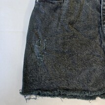 Cotton: On Every Day Denim Skirt Youth Women’s Size 4 Black Distressed (28×15) image 12