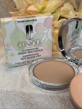 Clinique Superpowder Double Face Makeup ~ 10 Matte  Medium ~ Full Size N... - $516.29 MXN