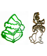 Grinch Face And Dog Max Dr Seuss Christmas Set Of 2 Cookie Cutters USA P... - $111.90 MXN