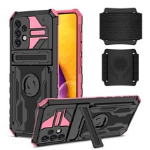 for Realme C25 (Color: Black/Pink) Magnetic Ring Holder Hard Back Hard S... - $834.34 MXN