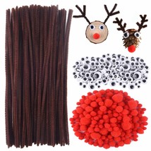 830 Pcs Christmas Pipe Cleaners Craft Set, Christmas Craft Supplies, 150... - £19.57 GBP