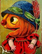 Halloween Postcard Humanized Pumpkin Head Goblin Girl 7107 Barton &amp; Spoo... - £53.47 GBP