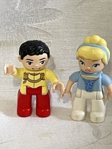 LEGO Duplo Disney 6154 Cinderella&#39;s Castle Cinderella &amp; Prince Charming Figures - £15.60 GBP