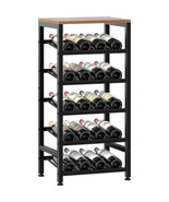 Homedawn Wine Rack Freestanding Floor, 20-Bottle Wine Storage Rack with ... - £95.46 GBP