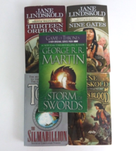 Lot Of 5 Adventure &amp; Fantasy Paperback Novels Jane Lindskold &amp; JR Tolkien - £15.32 GBP