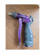 Metal Purple Garden Hose Nozzle Multi-Pattern, Adjustable Sprayer Water Gun - $14.87 CAD