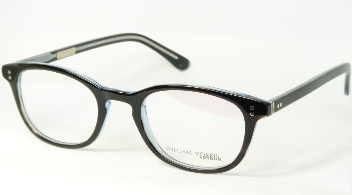 William Morris London 8510 C2 Foncé Tortue (Noir) / Bleu Lunettes 47-21-... - $96.02