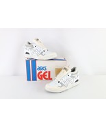 NOS Vintage 90s Asics Mens 9 Spell Out Echelon Sneakers Shoes White Gray... - $1,817.37 MXN