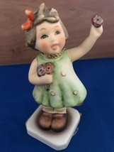 Hummel Forever Yours #793 Girl with Flowers 4&quot; Tall Club Ed - Cutie! - $19.80