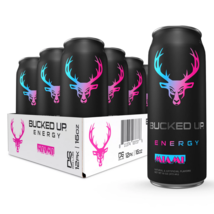 Bucked Up Energy Zero Sugar Energy Drink 16 ounce cans Miami, 12 Cans - £35.37 GBP