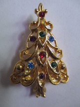  Eisenberg Ice© Rhinestone Openwork Tree Brooch Vintage  - £22.38 GBP