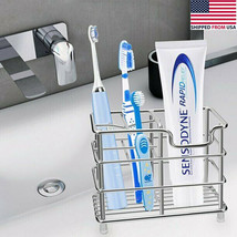 Toothbrush Holder Stainless Steel Toothpaste Razor Stand Rack Bathroom O... - £15.17 GBP