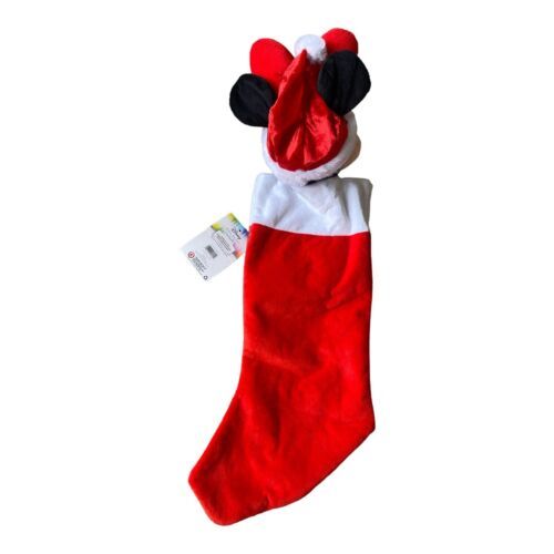 Disney Magic Holiday Minnie Mouse Santa Animated Musical Stocking Christmas *New - £19.97 GBP
