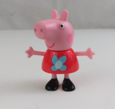 ABD Ltd. Peppa Pig Wearing Red Shirt With Blue Flower 2.5&quot; Mini Figure - $4.84