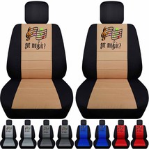 Fits Nissan Altima 2007 to 2021 Front set car seat covers music notes design - $89.99