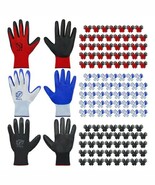 120 Pair Gardening Gloves for Men Women, Breathable Rubber Coated Garden... - $388.76 CAD