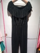 B You Black Jumpsuit With Chiffon Poncho Size 16/18 Express Shipping - £24.95 GBP