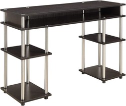 Convenience Concepts Designs2Go No Tools Student Shelves Desk, 47.25&quot;, Espresso - £76.23 GBP