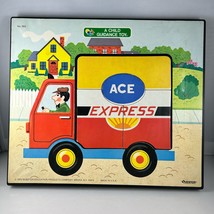 Children&#39;s 1975 Puzzle A Child Guidance Toy Wood 3-Layer Puzzle, Ace Express - £22.20 GBP