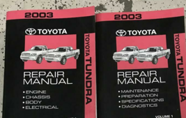 2003 Toyota Toundra Camion Service Atelier Réparation Atelier Manuel Set... - $263.81