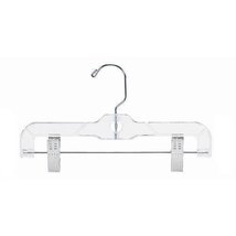 Only Hangers Children&#39;s Clear Plastic Pant/Skirt Hanger - 10&quot; (50) - £29.98 GBP