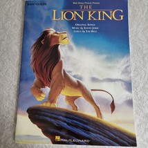 The Lion King Disney Easy Violin Hal Leonard Music Book Elton John Tim Rice - $16.65