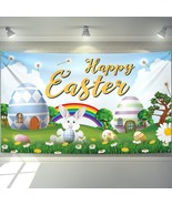 XtraLarge Happy Easter Banner Decorations - 72x44 Inch Easter Backdrops - £22.75 GBP