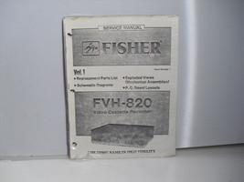 Fisher FVH-820    Service Manual - £1.55 GBP